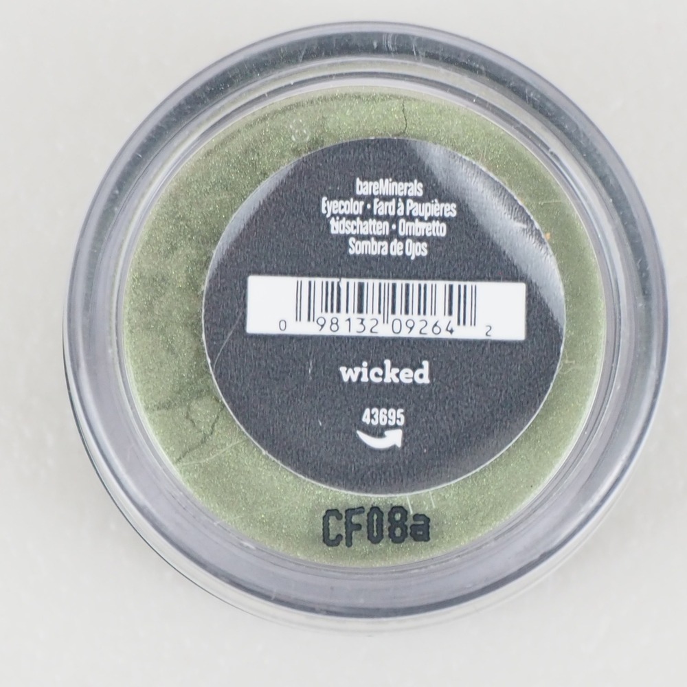 bareMinerals Wicked Eyeshadow Pigment Loose Powder Shimmer Green Eyeliner Makeup